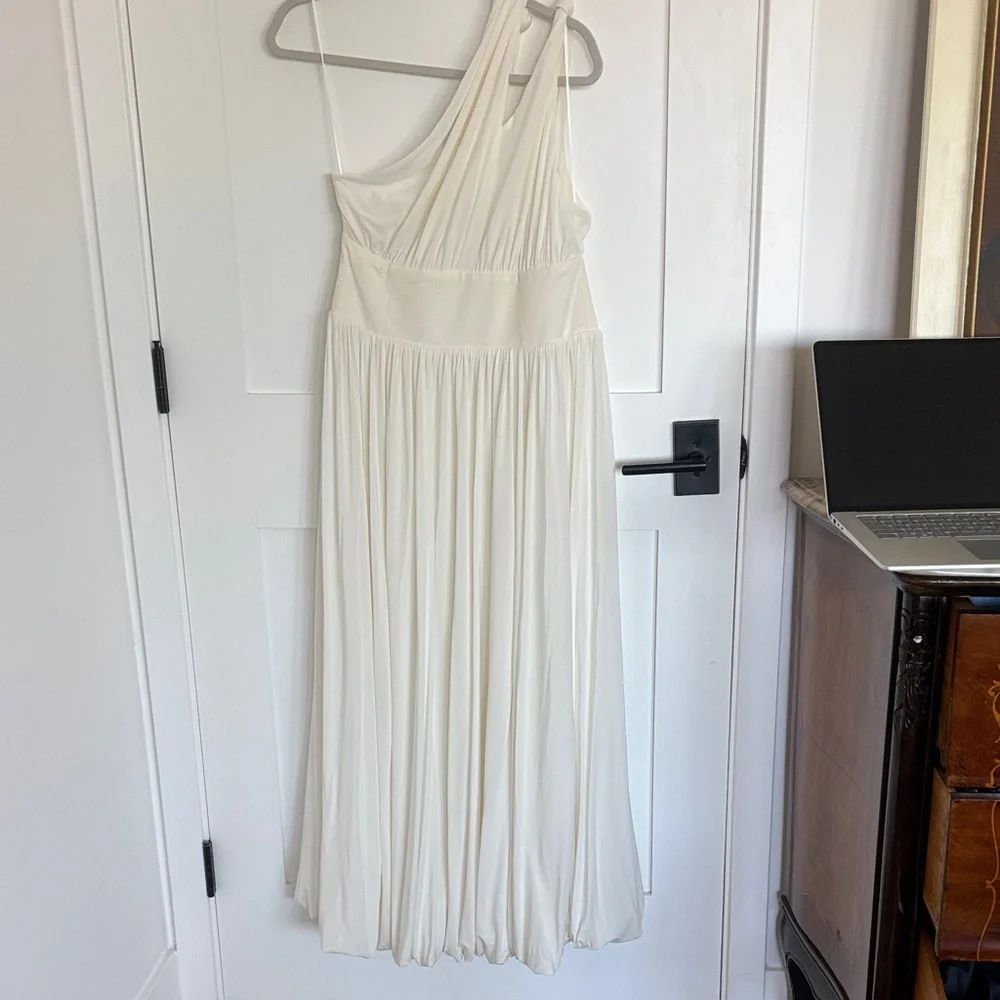 La Ligne Cream One-Shoulder Dress - Picture 3 of 7